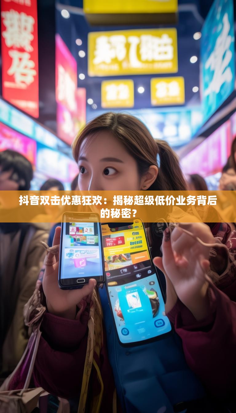 抖音双击优惠狂欢:揭秘超级低价业务背后的秘密?