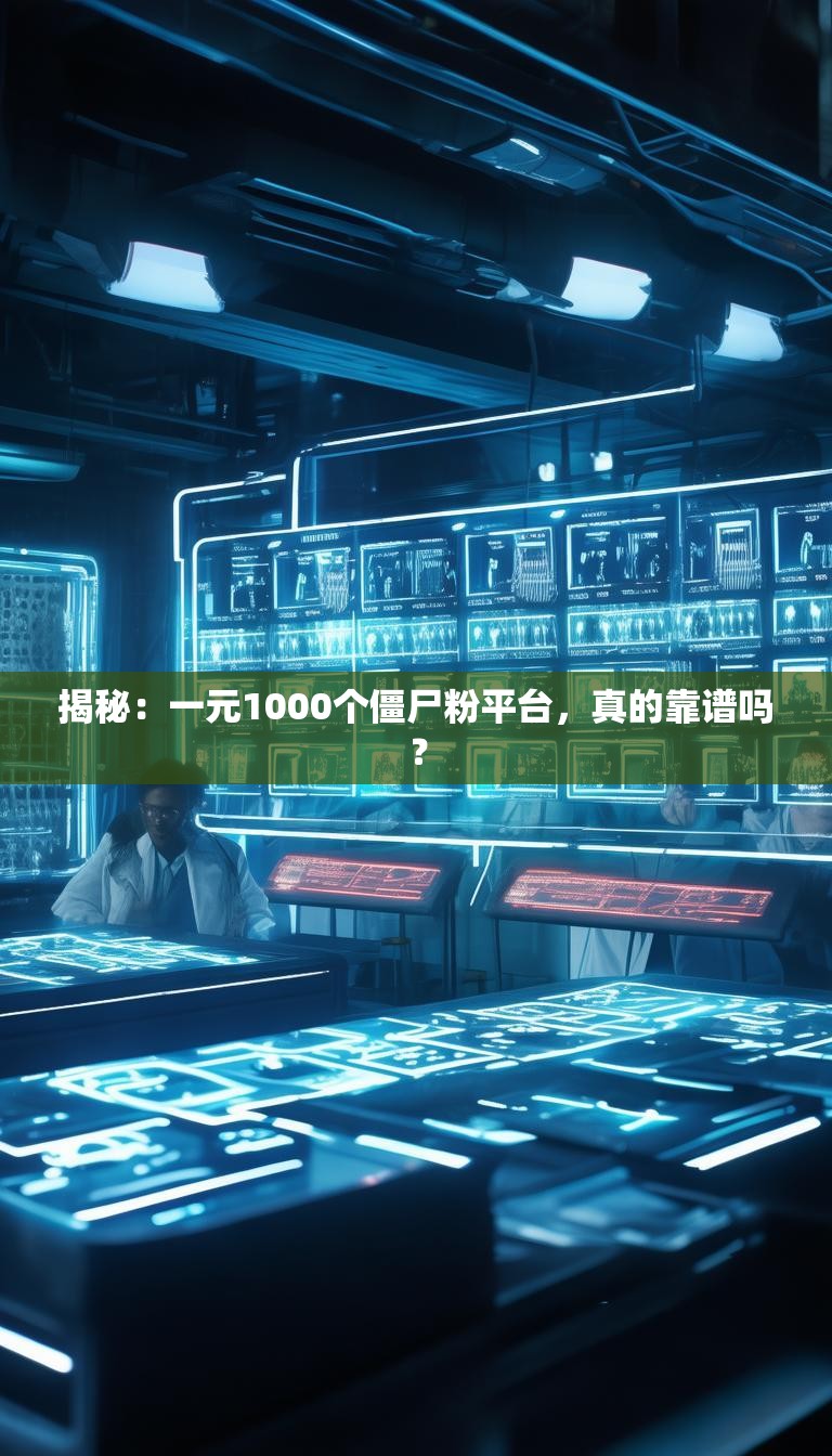 揭秘:一元1000个僵尸粉平台,真的靠谱吗?