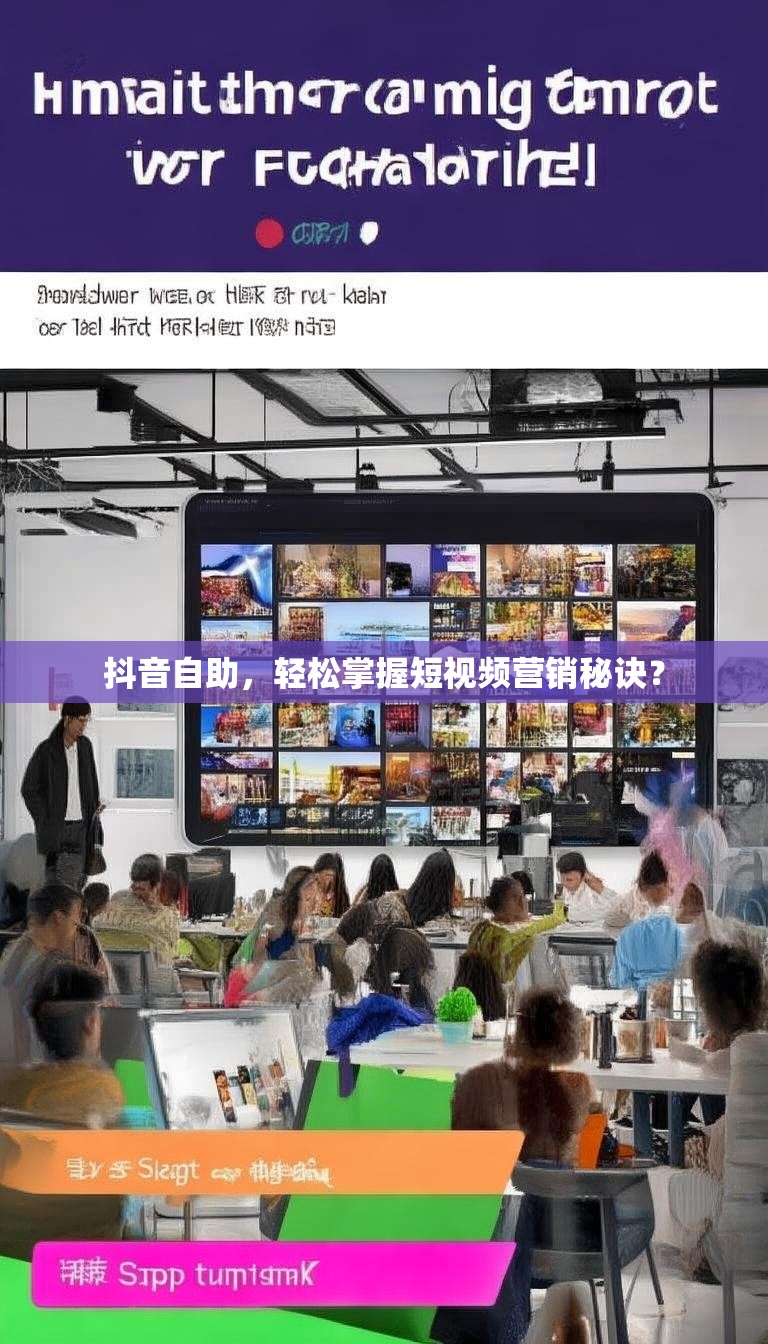 抖音自助,轻松掌握短视频营销秘诀?