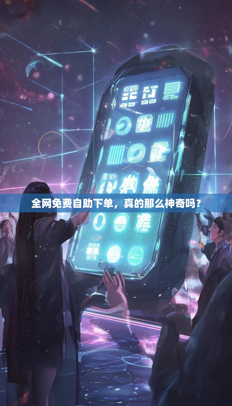 全网免费自助下单,真的那么神奇吗?