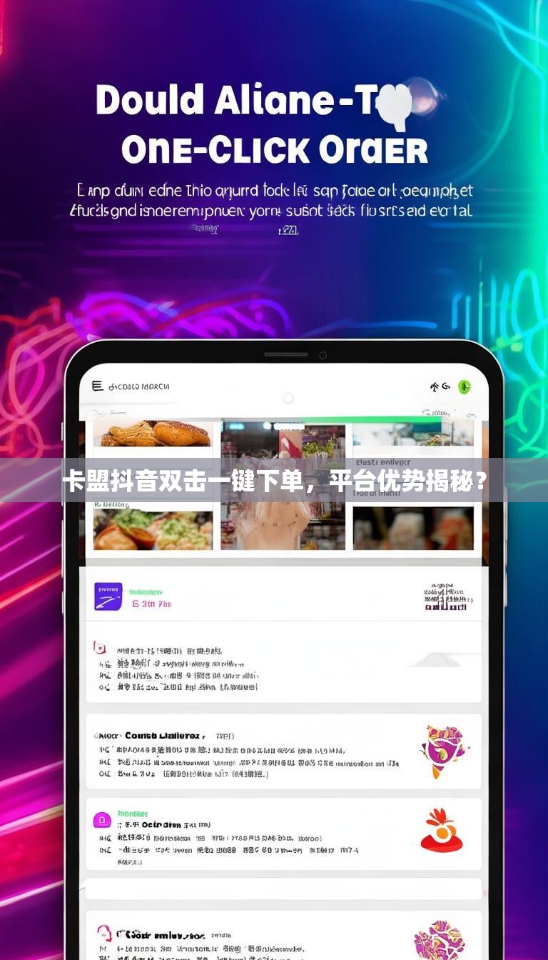 卡盟抖音双击一键下单，平台优势揭秘？