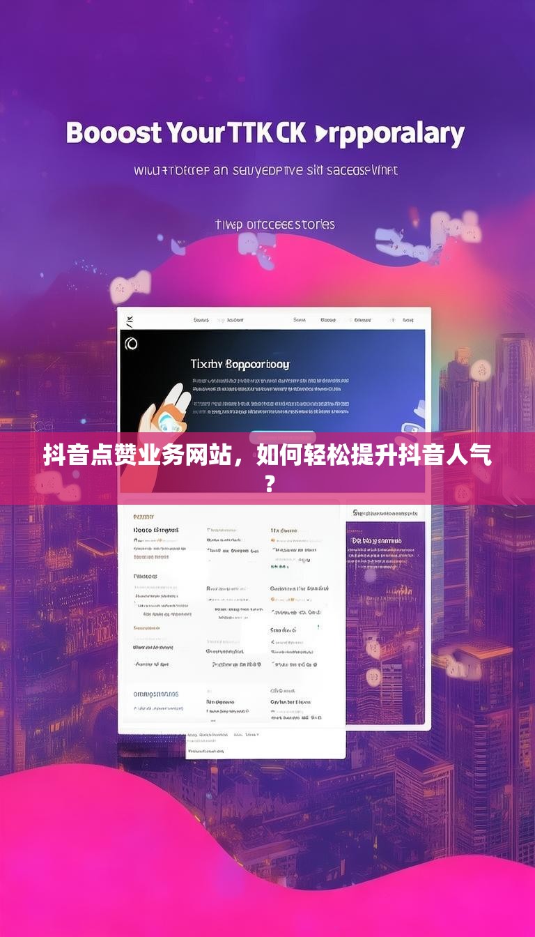抖音点赞业务网站，如何轻松提升抖音人气？
