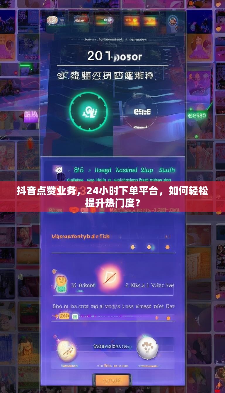 抖音点赞业务,24小时下单平台,如何轻松提升热门度?