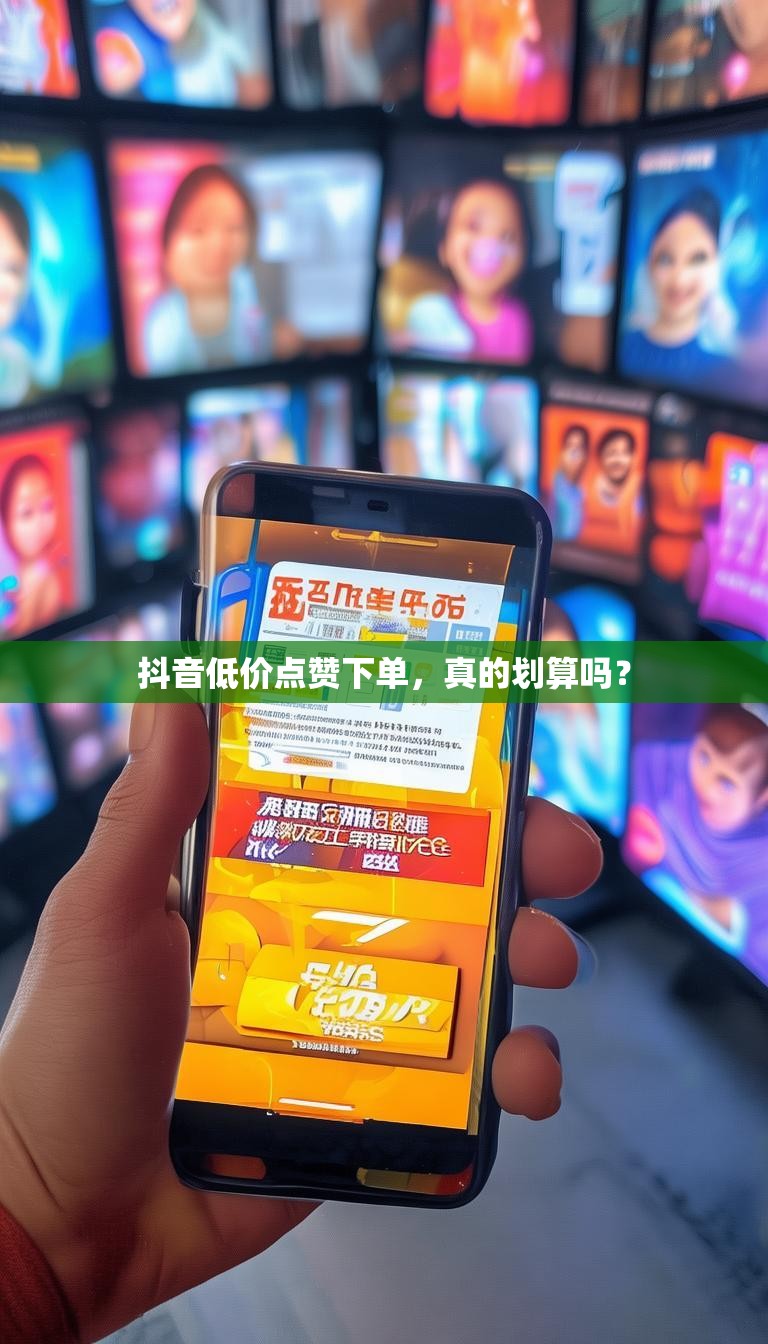 抖音低价点赞下单,真的划算吗?