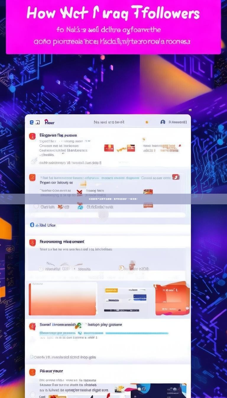 抖音新用户注册平台揭秘：如何快速涨粉？一探究竟！