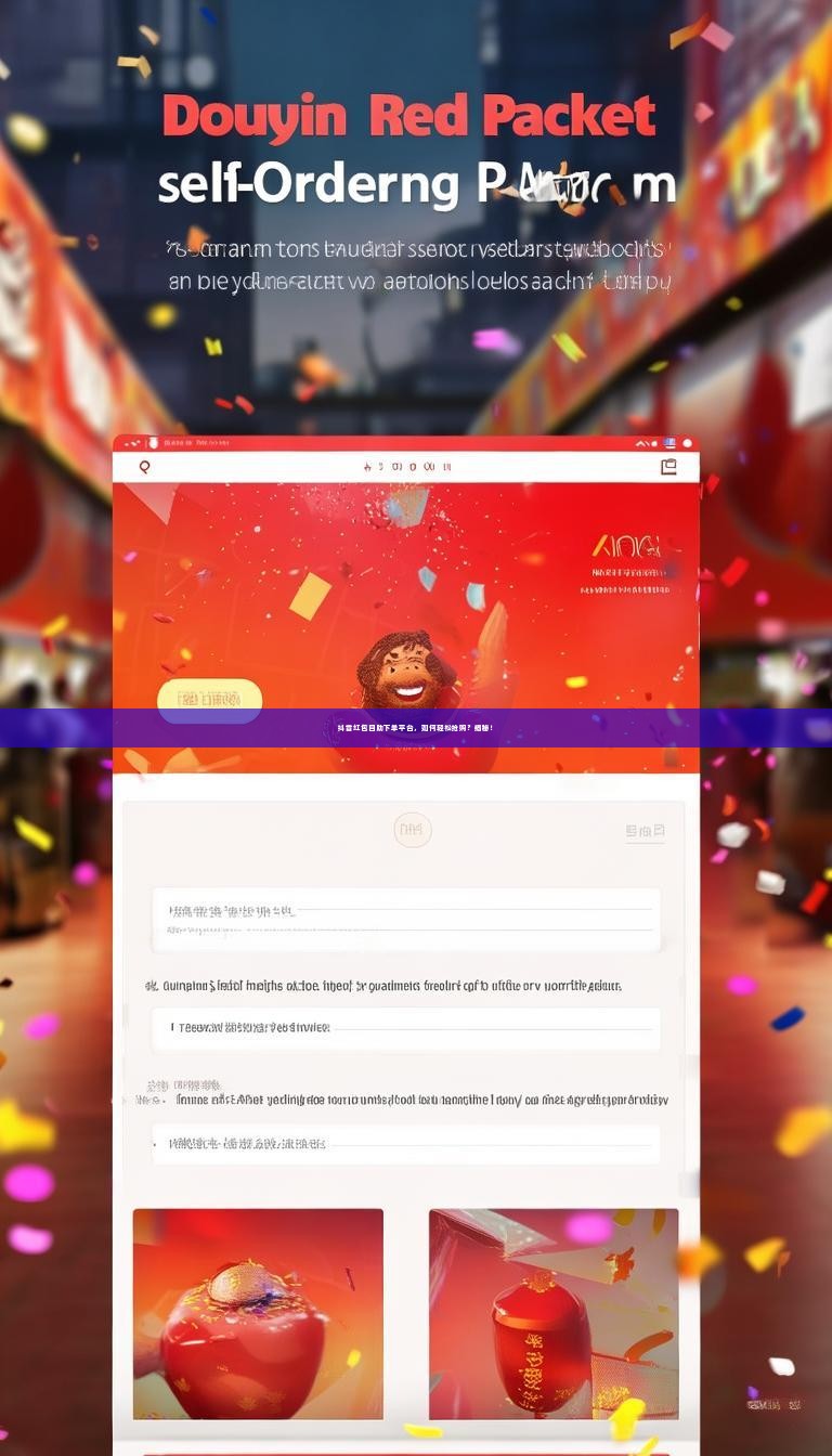 抖音红包自助下单平台，如何轻松抢购？揭秘！