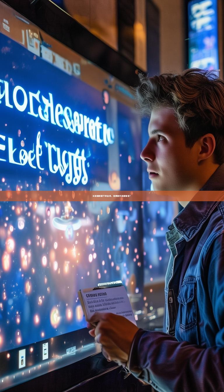 抖音播放量下单业务，免费提升流量秘密？