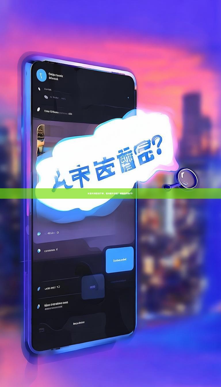 抖音代刷自助下单，轻松提升流量？揭秘操作技巧！