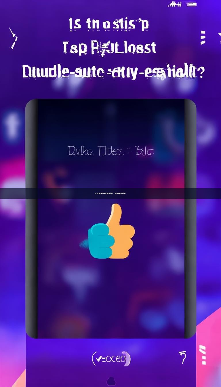 抖音免费刷双击神器，真的靠谱吗？