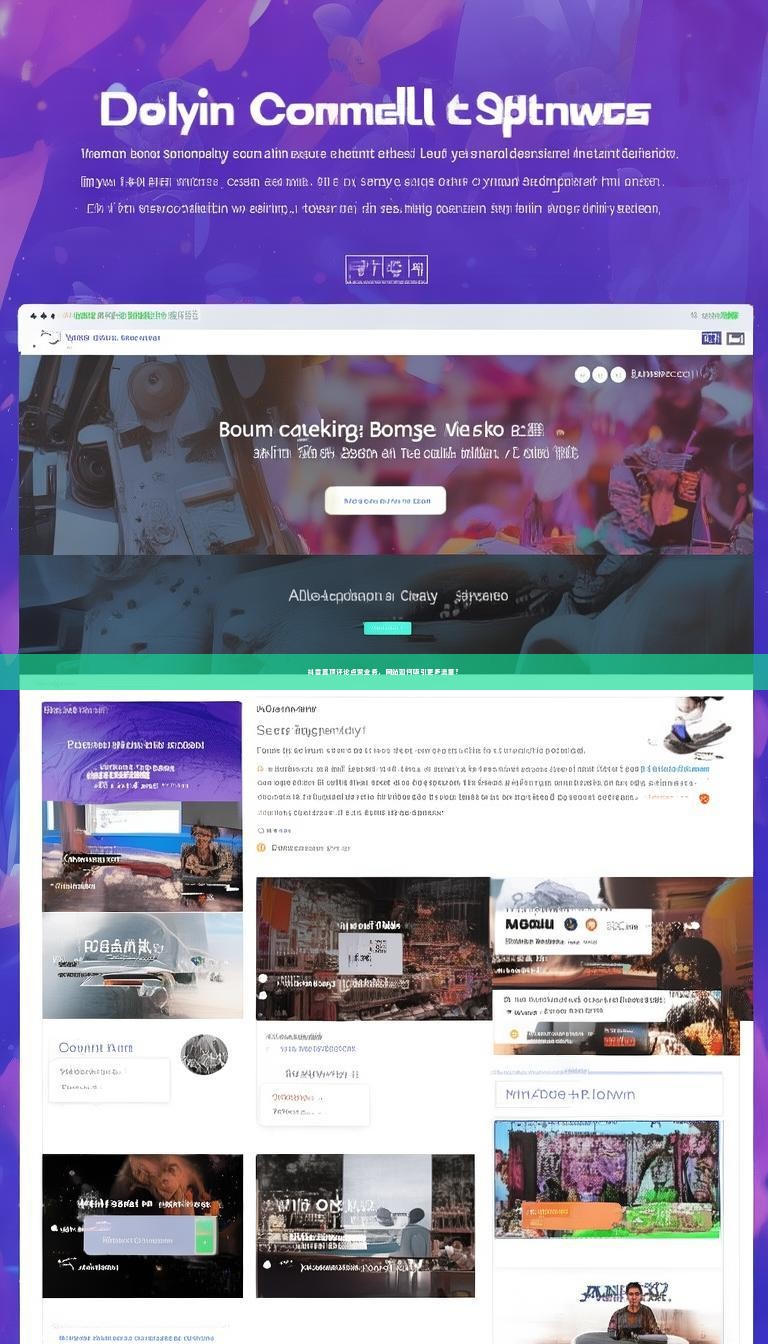 抖音置顶评论点赞业务，网站如何吸引更多流量？