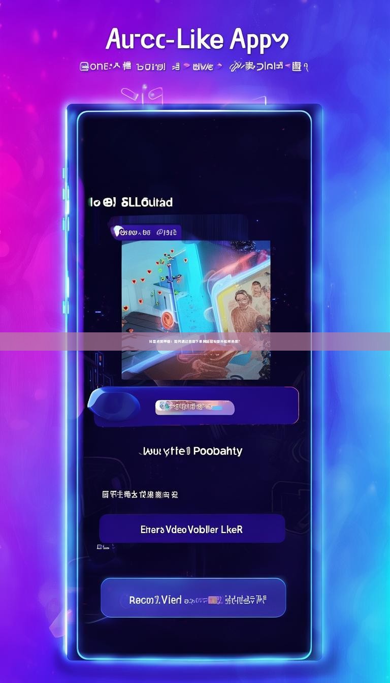 抖音点赞神器：如何通过自助下单网站轻松提升视频热度？