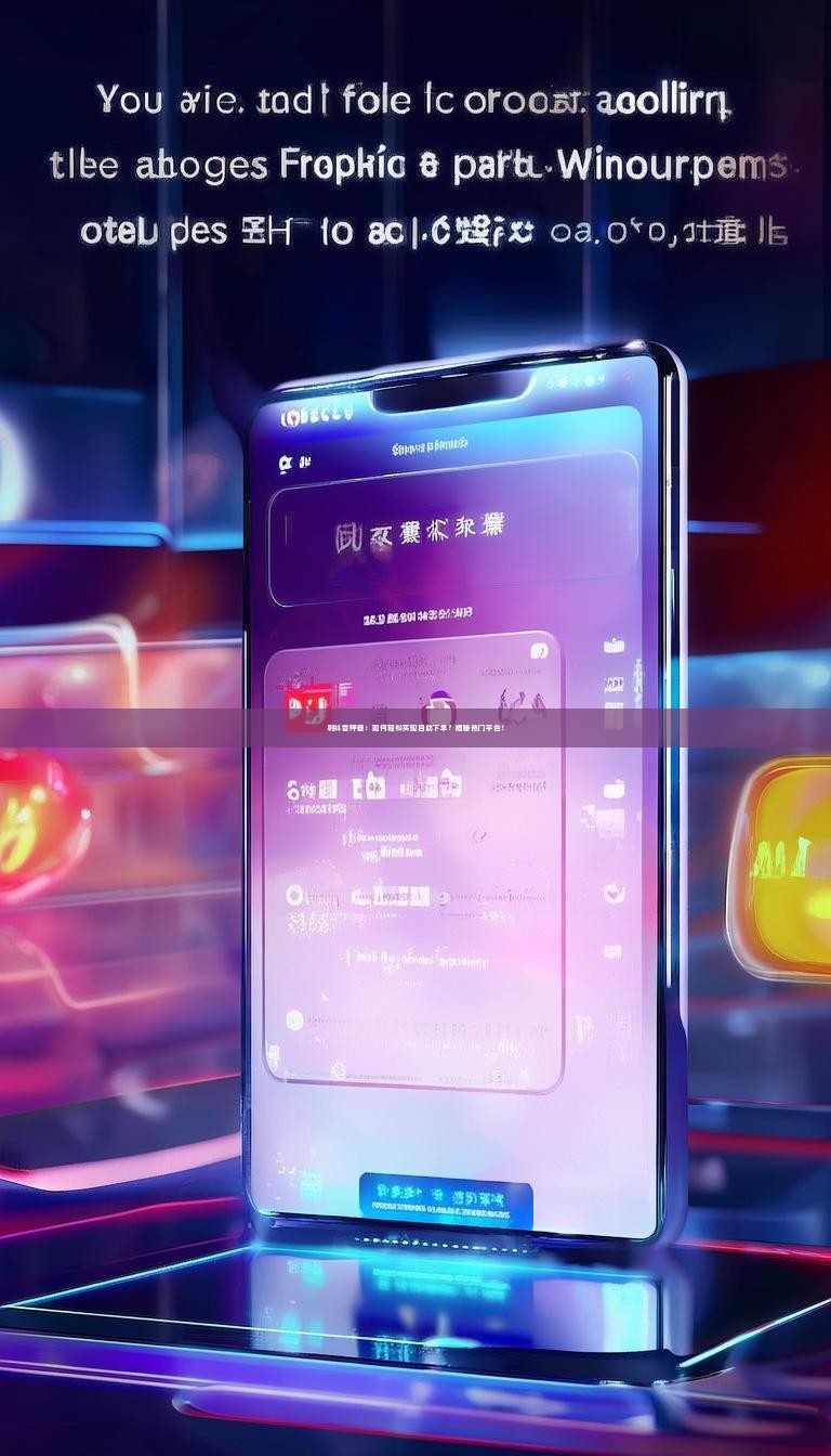 刷抖音神器：如何轻松实现自助下单？揭秘热门平台！