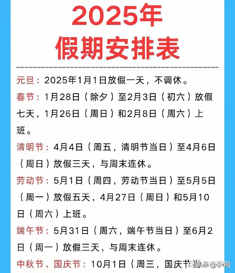 2025年五一长假安排及调休、工资规则变动情况