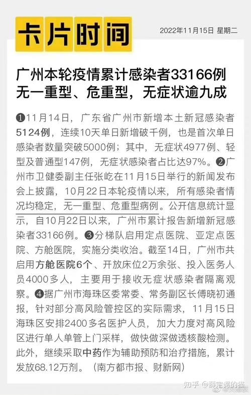 广州等地新冠肺炎新增确诊病例和无症状感染者情况汇总