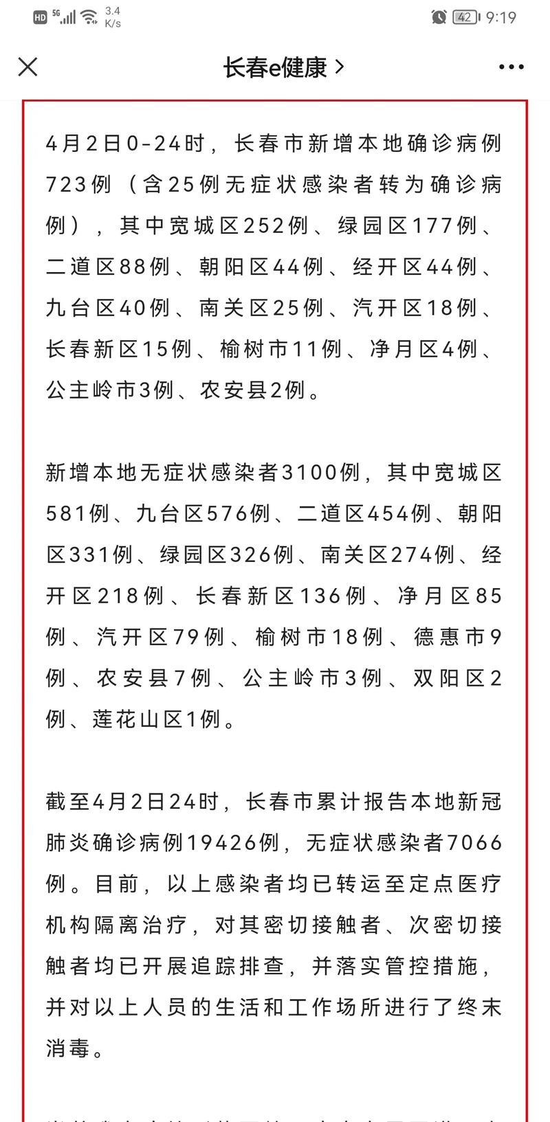 长春疫情最新消息：今日新增确诊病例活动轨迹