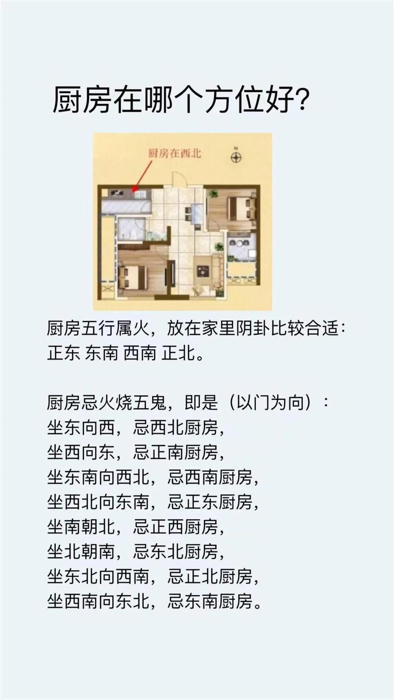 坐西北朝东南厨房卧室位置及坐西北向东南厨房在哪